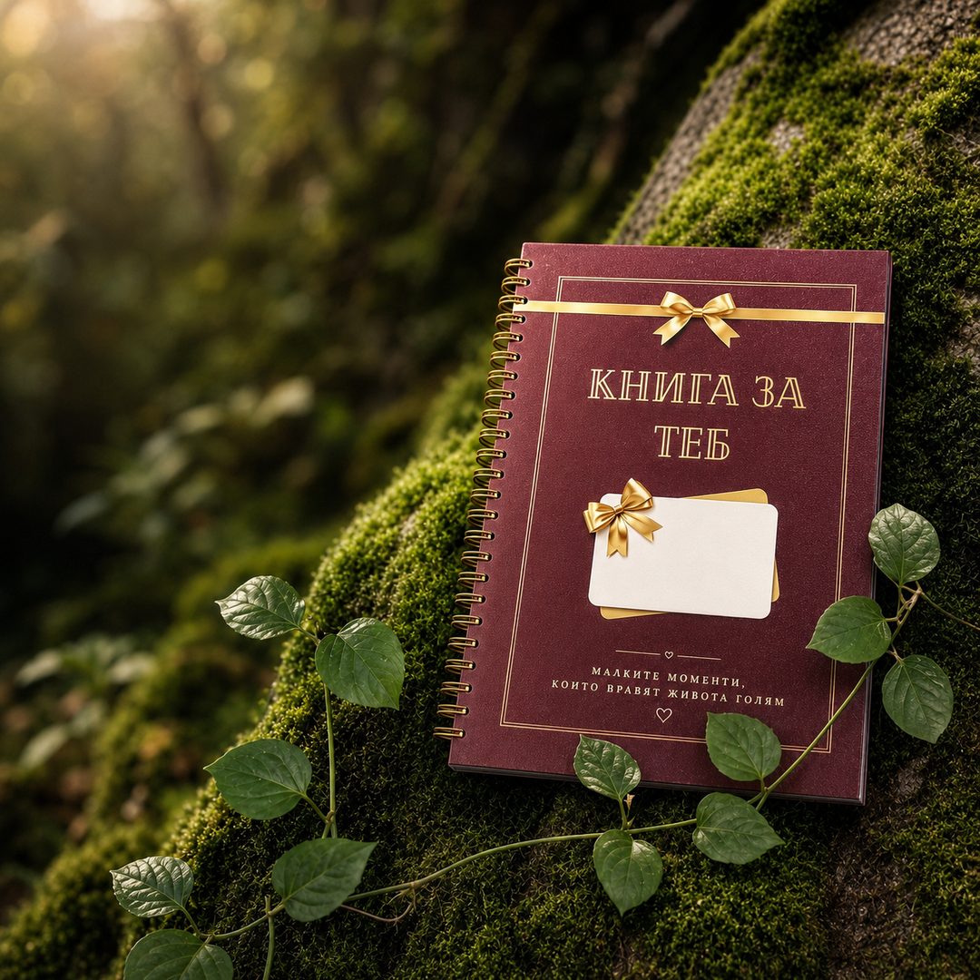 Луксозна персонална книга „Книга за теб“ — подарък за любим човек